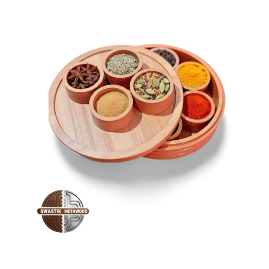 Wooden Kitchen Spice Box