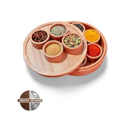 Combo Products : Wooden Spice Box / Wooden Papad Maker Machine / Wooden Chopping Board