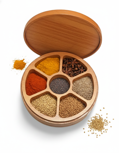 Wooden Spice Box