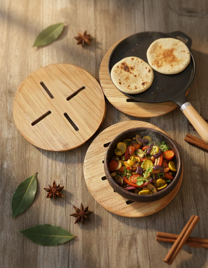 Wooden Tava Coster / Wooden Coster